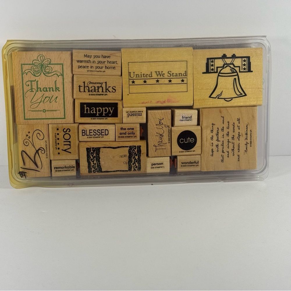 19 Decorative Wooden Stamp bundle